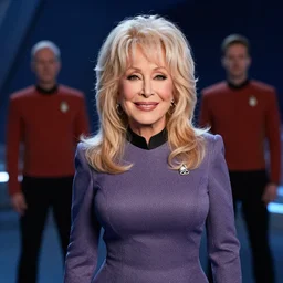 Dolly Parton is the captain of the starship Enterprise in the new Star Trek movie