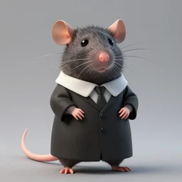 an anthropomorphic rat dressed as judge dredd, hyperrealistic, octane render, 8 k