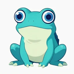 cyan spirit axie pet with hypnotic spiral eyes, hypnofrog, fantasy, studio ghibli, clean cel shaded vector art, style artstation, style greg rutkowski, octane render, unreal engine 6, epic game graphics, fantasy, conceptual art, ray tracing
