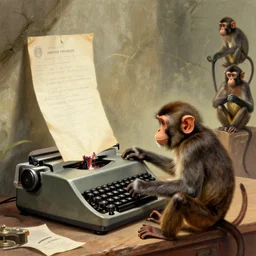 a million monkeys at a million typewriters