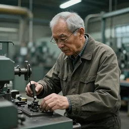 falcor from the neverending story, working at a factory in his 5 0 s