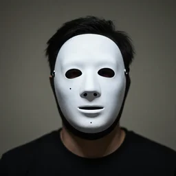 man with a blacksad mask, photography