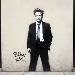 conan o'brien graffiti by banksy