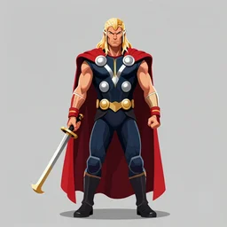 thor vector art trending on art station