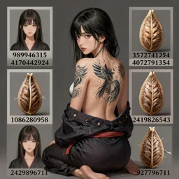 a young and beautiful yakuza girl sitting with her back uncovered dropping her kimono, looking backwards, with a beautiful big tattoo painted on her bare back, character art, illustration, elegant, 2d, ultra highly detailed, digital painting, smooth, sharp focus, artstation, pixiv, art by Ilya Kuvshinov The seeds for each individual image are: [989946315, 4170442924, 4072791354, 351273538, 1086280958, 2419826543, 2927796711]