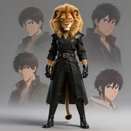 beautiful portrait of a angry female anthropomorphic lioness fursona wearing black jedi robes. leather gloves. leather boots. character design by charlie bowater, ross tran, artgerm, and makoto shinkai, detailed, soft lighting, rendered in octane