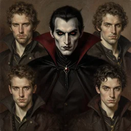 dark vampire, character portrait, concept art, painterly, fanart, highly detailed by ilya kuvshinov and gustave dore, wenjun lin,