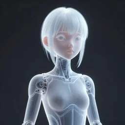 weta movie portrait photo, mesh render, of 小 柔 seeu as a translucent plastic cyborg girl by weta, wlop, ilya kuvshinov, rossdraws, artgerm, anime, liosh, mucha