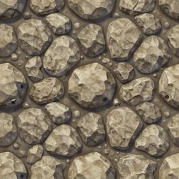 Stylized Cartoon Rock texture, seamless,4k resolution, Substance material, Anime