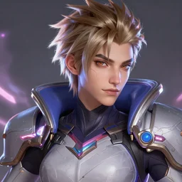 tracer from overwatch portrait, close up, artstation concept art, intricate details, highly detailed portrait cinematic lightning by artgerm