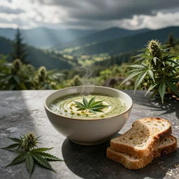 cannabis recipes for healthy soup and toast