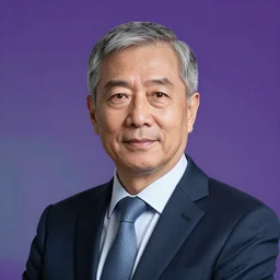 corporate portrait, senior sales ceo executive vp, purple green color scheme, professional studio lighting, hyperreal detailed lifelike facial features, corporate portraiture, headshot,
