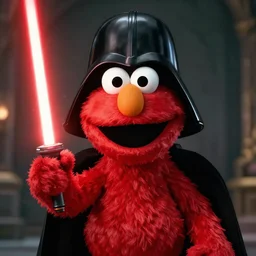revenge of the sith, elmo as darth sidious
