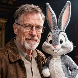 Walter White and bugs bunny selfie
