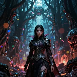 young novice vampire girl elden ring 4 k high definition artstation trending path traced contrast light and dark colorful bokeh massive scale cinematic breathtaking lovecraftian horror fantasy nightmare, art by greg rutkowski