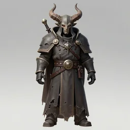 cultist of chaos with horns. calm face. dressed in a ripped mantle, robe. warhammer style, character concept art, sharp detailed face, extremely high details, artstation contest winner, masterpiece, art by slawomir maniak, chris rahn, philippe druillet