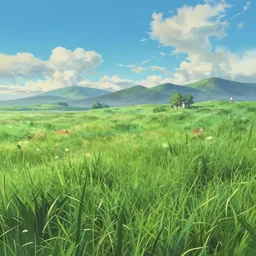 the grassland, Low level, rendered by Beeple, Makoto Shinkai, syd meade, simon stålenhag, synthwave style, digital art, unreal engine, WLOP, trending on artstation, 4K UHD image, octane render