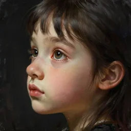 ape portrait in profile, cute and adorable, pretty, beautiful, art portrait, matte fantasy painting, deviantart, super detailed eyes, super detailed, nose, super detailed, eyes, artstation, by jason felix by steve argyle by tyler jacobson by peter mohrbacher, cinematic
