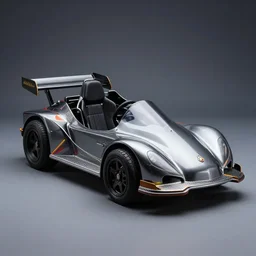 product photography of an Atari car