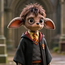 a photograph of harry potter!!! but as dobby, cinematic, octane render, deviantart, 4 k