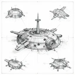 blueprints of a mars base