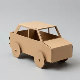 cardboard car