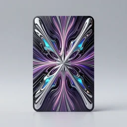 symmetry!! octane render, a stunning tiny rectangular card,, in the darkabstract, intricate ， neon in secret silver ， light dust inside ， artstation, feifei ruan, wlop, bright colors