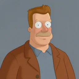 Portrait of Hank Hill, matte painting, Artstation, 4K