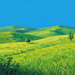 a vivid landscape, an ultrafine detailed painting by rafal olbinski, skeuomorphic, a simple vector based illustration, pop surrealism, airbrush art, minimalist, very detailed, behance contest winner, by ross tran, detailed painting, artgerm