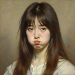 a portrait of beautiful pouting anime girl, painting by gaston bussiere, craig mullins, j. c. leyendecker