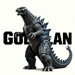 the word'godzilla'in the tron font ( 1 9 8 2 )