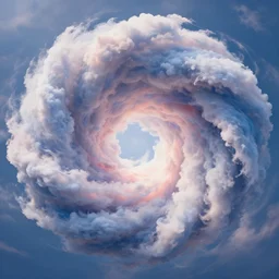 magical cloud vortex, symmetric, spiral, volumetric clouds, vibrant realflow simulation rendered in octane, high quality 4 k trending on artstation