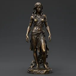 When we deny the EVIL within ourselves, we dehumanize ourselves, and we deprive ourselves not only of our own destiny but of any possibility of dealing with the EVIL of others. Trending on art station, Dark bronze statue. - n 4