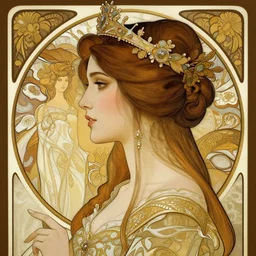 portrait of a beautiful mysterious woman, profile view, fantasy, regal, intricate, by stanley artgerm lau, greg rutkowski, thomas kindkade, alphonse mucha, loish, norman rockwell