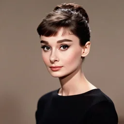 A beautiful portrait of young Audrey Hepburn by Rembrandt van Rijn