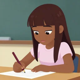 humanized twilight sparkle studying for a test, a black girl with straight long brown hair and bangs, dark skin!!!!!!!!!! black square glasses, and a purple suit jacket, art by stanley lau, artgerm, rossdraws, ross tran, sakimichan, cyarine, beautiful art