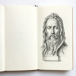 sketchbook pages pierced page, magnificent, medium shot, details, sharp focus, elegant, highly detailed, illustration, by jordan grimmer and greg rutkowski, intricate, beautiful, trending artstation, pixiv, digital art