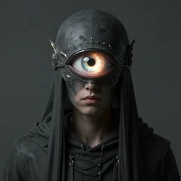 matte painting in the land of the blind the man with one eye is king, science fiction
