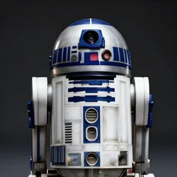 a portrait of r 2 d 2 as a real human, grim - lighting, high - contrast, intricate, elegant, highly detailed, digital painting, artstation, concept art, smooth, sharp focus, illustration