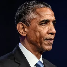 obama with a cut off ear