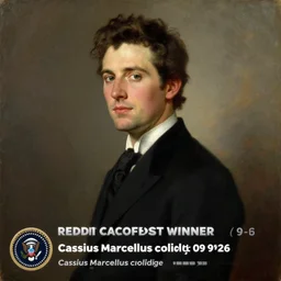 official side portrait of united states president ashton kutcher, in a black suit, 1 9 2 6, a character portrait by cassius marcellus coolidge, reddit contest winner, american romanticism, oil on canvas, detailed painting, creative commons attribution