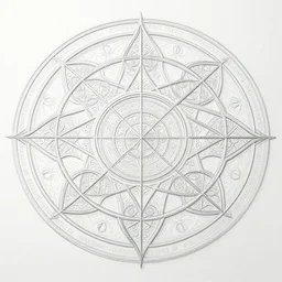 sacred geometry, occult, ritual, intricate details, wide shot, concept art, by greg rutkowski