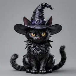 front shot of an evil witch cat, intricate, elegant, highly detailed, centered, concept art, smooth sharp focus, artgerm, Tomasz allen Kopera, Peter Mohrbacher