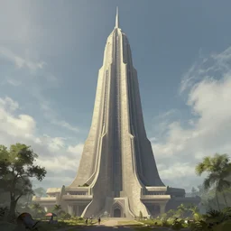 urithiru tower outside view, concept art