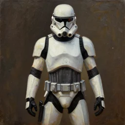 1 9 9 5 box art. dead space trooper character class. oil on canvas.