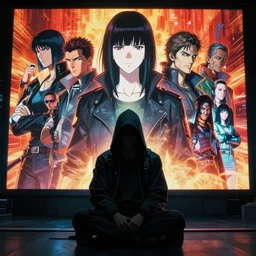 dark cyberpunk the hacker sits in front of the big screen in the center, by ayami kojima, by francis bacon, by amano, by karol bak, greg hildebrandt, by mark brooks, by alex grey, by zdzisław beksinski, by takato yamamoto, wrapped thermal background, artstation, 8 k