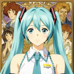 symmetric portrait of beautiful sakura hatsune miku, japanese anime style, anime, clean elegant painting, beautiful detailed face. by artgerm and greg rutkowski and alphonse mucha, by studio ghibli painting, by joaquin sorolla rhads leyendecker, by ohara koson and thomas