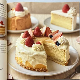 realistic photographs of cakes from a 1 9 8 0 s dessert cookbook, highly detailed,