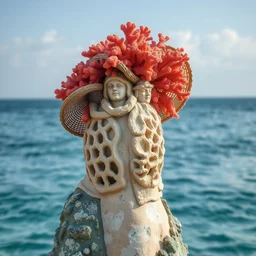 a hat of corals