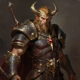 portrait of Imperius (Diablo), realistic painting, high definition, digital art, matte painting, very detailed, realistic
